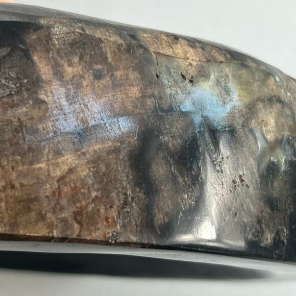 Petrified Wood Bowl/Ashtray From Indonesia Tertiary Period Over A Million Years - Picture 6 of 16